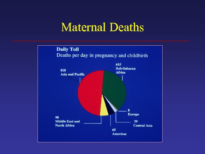 Maternal Deaths 