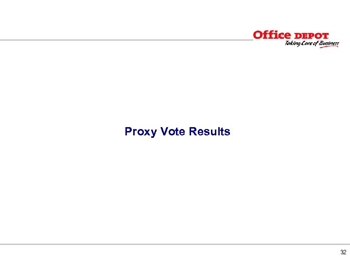 Proxy Vote Results 32 