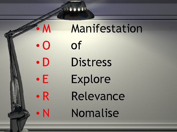  • M • O • D • E • R • N Manifestation
