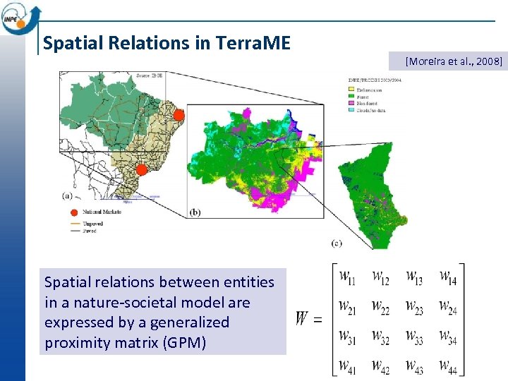 Spatial Relations in Terra. ME Spatial relations between entities in a nature-societal model are