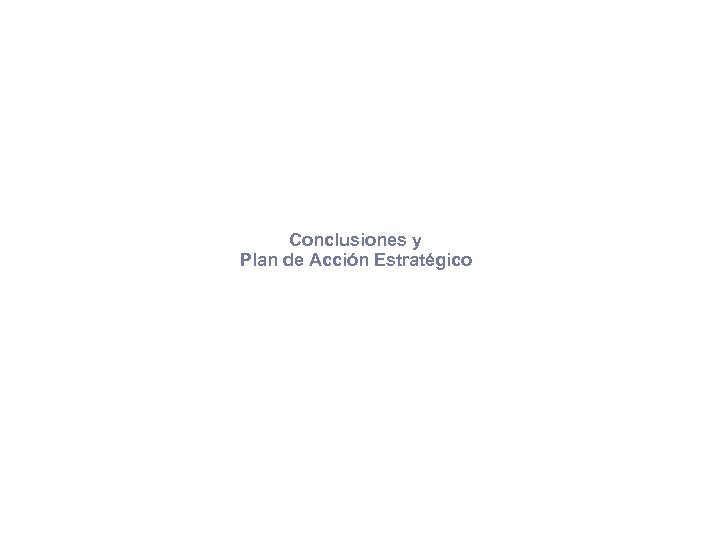 Conclusiones y Plan de Acción Estratégico 