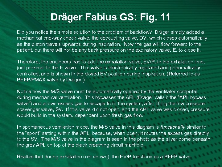 Dräger Fabius GS: Fig. 11 Did you notice the simple solution to the problem