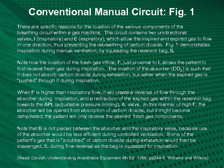 Conventional Manual Circuit: Fig. 1 There are specific reasons for the location of the