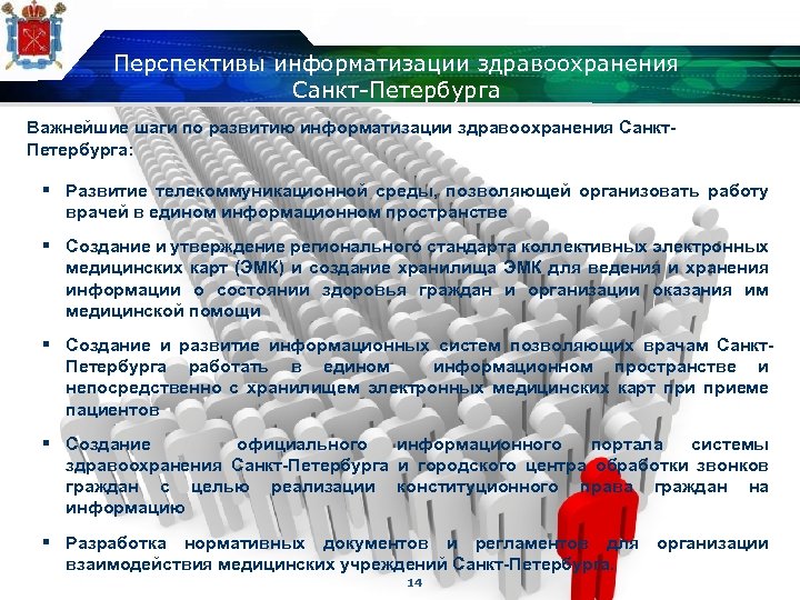 Перспективы информатизации здравоохранения Санкт-Петербурга Важнейшие шаги по развитию информатизации здравоохранения Санкт. Петербурга: § Развитие