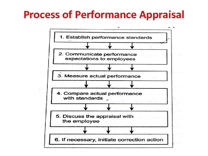 Process of Performance Appraisal 