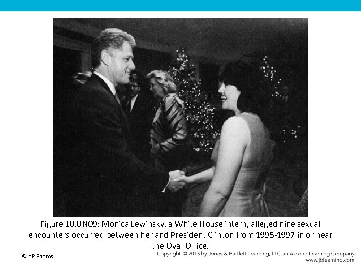 Figure 10. UN 09: Monica Lewinsky, a White House intern, alleged nine sexual encounters