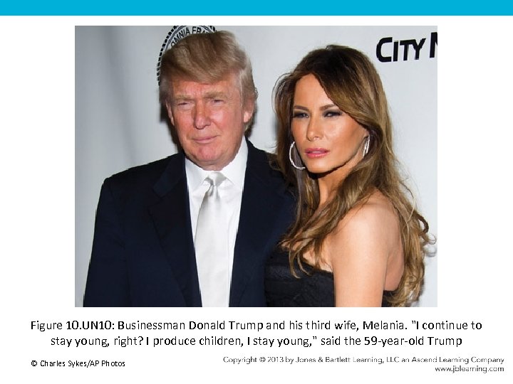 Figure 10. UN 10: Businessman Donald Trump and his third wife, Melania. 