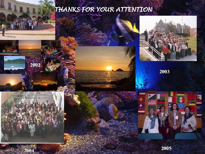 THANKS FOR YOUR ATTENTION 2002 2003 2004 2005 