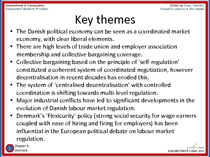 International & Comparative Employment Relations 5 th edition Edited by Greg J Bamber, Russell