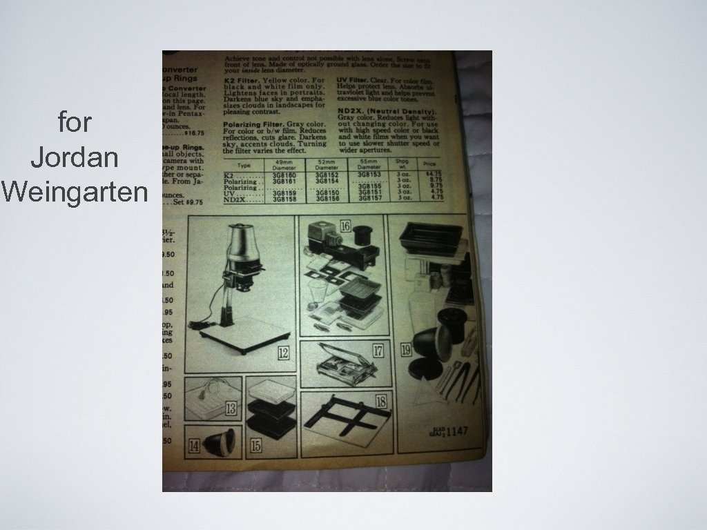 for Jordan Weingarten 