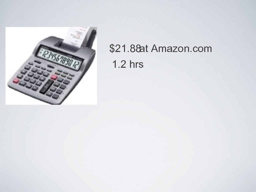 $21. 88 at Amazon. com 1. 2 hrs 