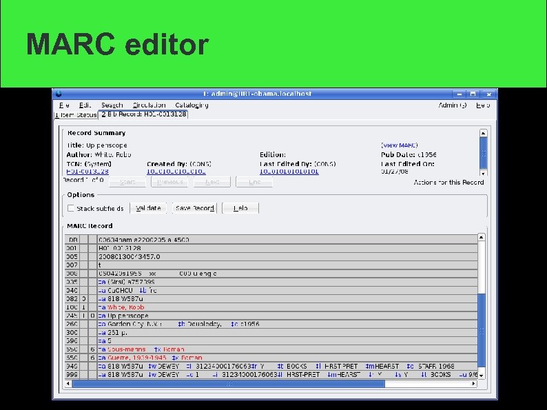 MARC editor 