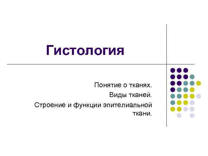 Гистология Понятие о тканях. Виды тканей. Строение Гистология Понятие о тканях. Виды тканей. Строение