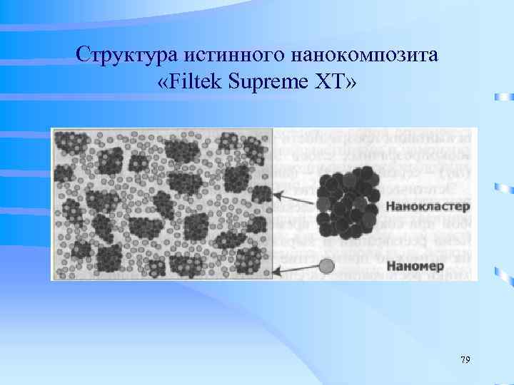 Структура истинного нанокомпозита   «Filtek Supreme ХТ»    79 