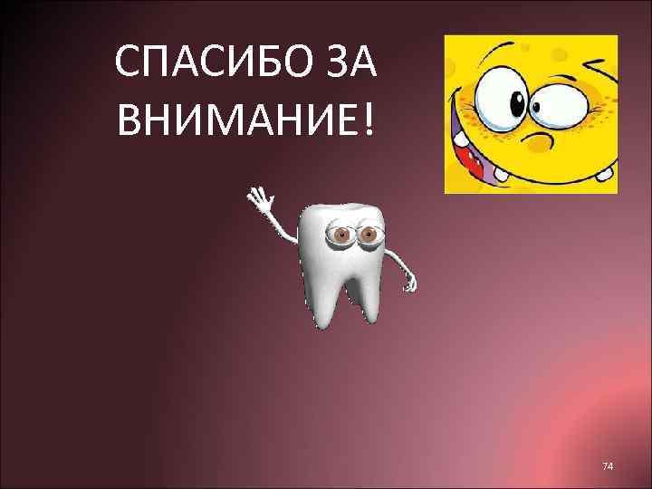 СПАСИБО ЗА ВНИМАНИЕ!   74 