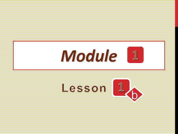 Module 1 Lesson 1 B Who Are