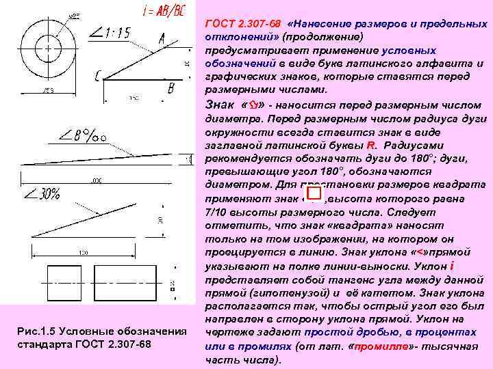 Размерные числа показывают действительную величину изделия и не зависят от масштаба изображения