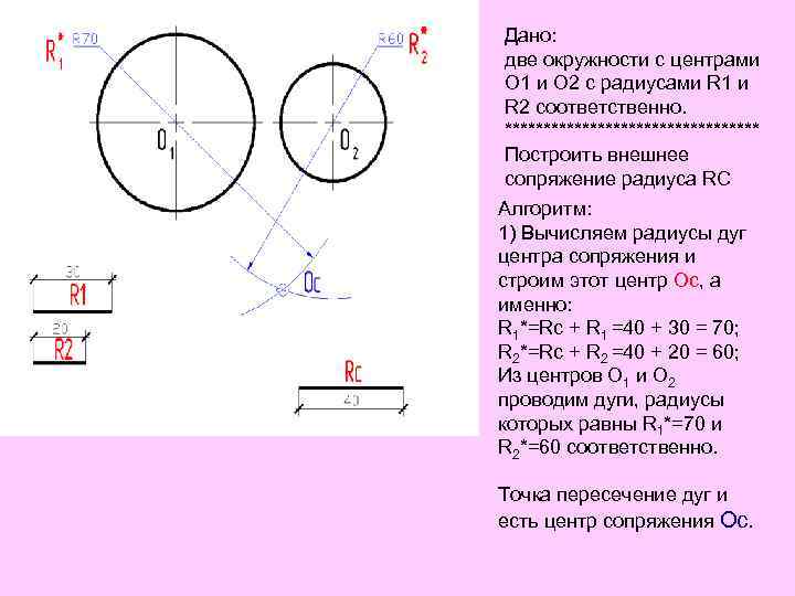 Общий радиус общий центр двух окружностей