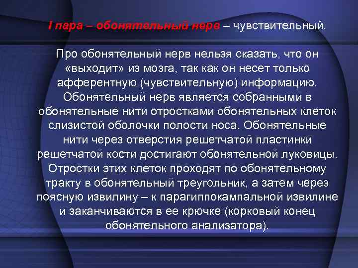 II пара, зрительный нерв      •  1  глазное