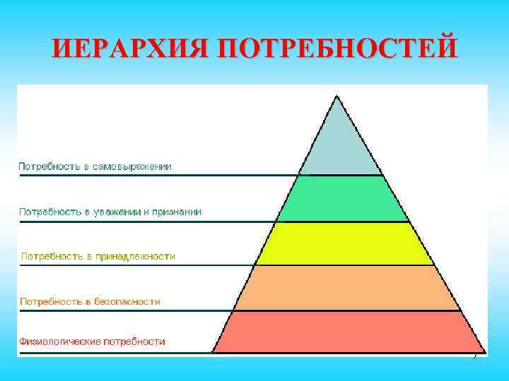 ИЕРАРХИЯ ПОТРЕБНОСТЕЙ 7 