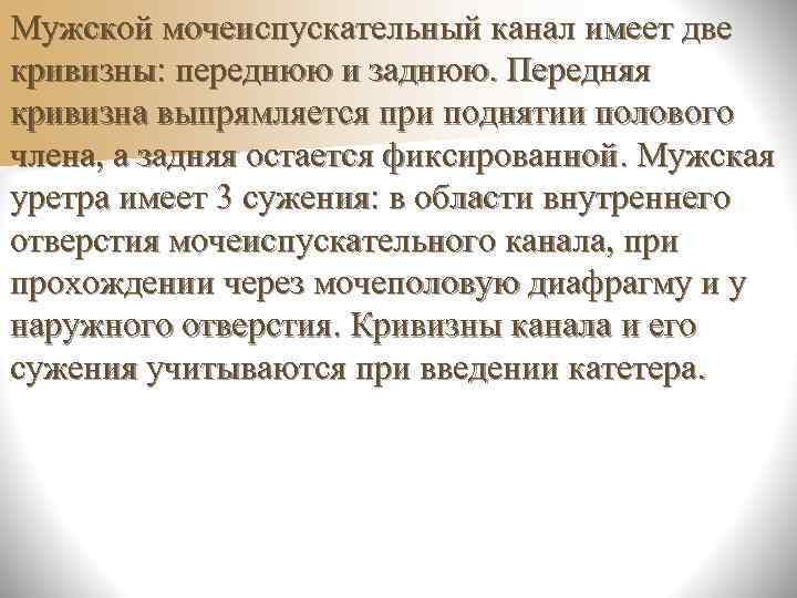  Рефлекторная дуга мочеиспускания      Крестцовые    