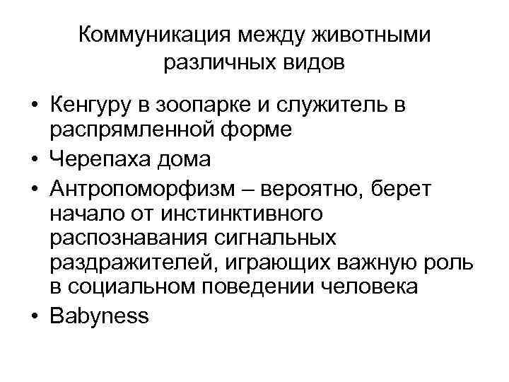   Коммуникация между животными  различных видов • Кенгуру в зоопарке и служитель