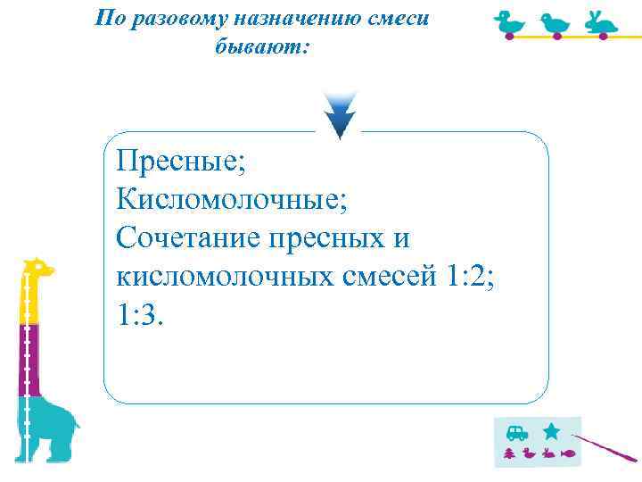 Частично адаптированные молочные смеси • в отличие от адаптированных смесей их Частично адаптированные молочные смеси • в отличие от адаптированных смесей их