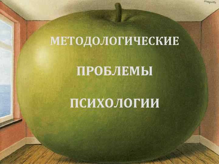 МЕТОДОЛОГИЧЕСКИЕ ПРОБЛЕМЫ ПСИХОЛОГИИ 