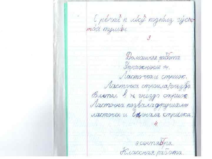  Ведение блокнотов для записей  • записи выполняются аккуратно, разборчиво,  грамотно, чернилами