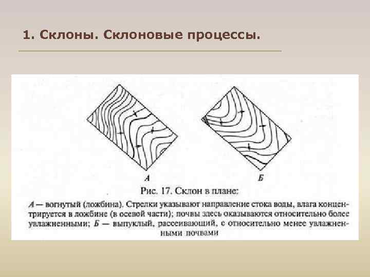 1. Склоны. Склоновые процессы. 