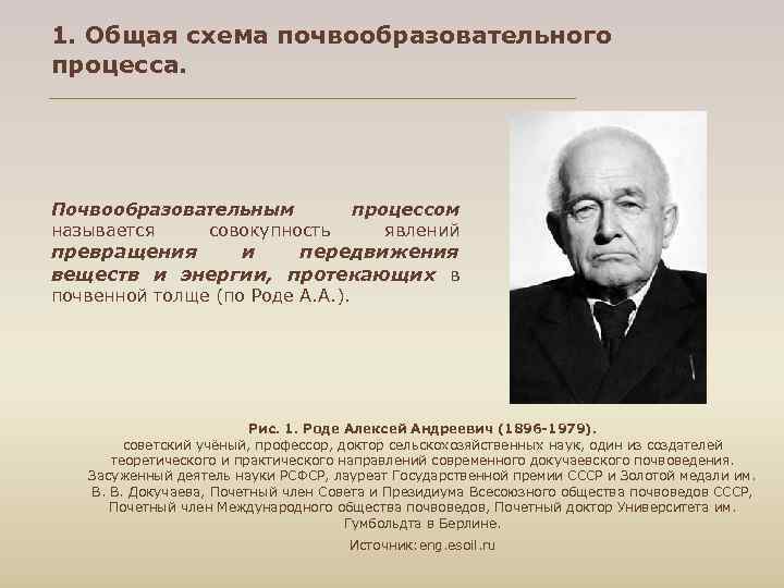 1. Общая схема почвообразовательного процесса. Почвообразовательным процессом называется совокупность явлений превращения и передвижения веществ