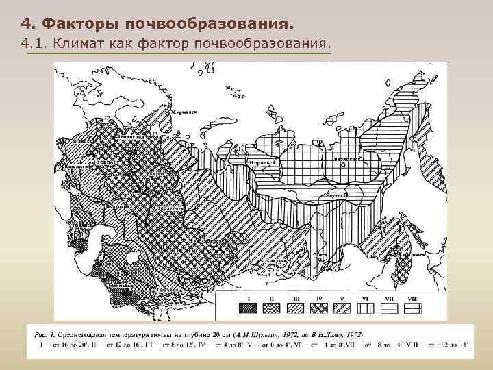 4. Факторы почвообразования. 4. 1. Климат как фактор почвообразования. 