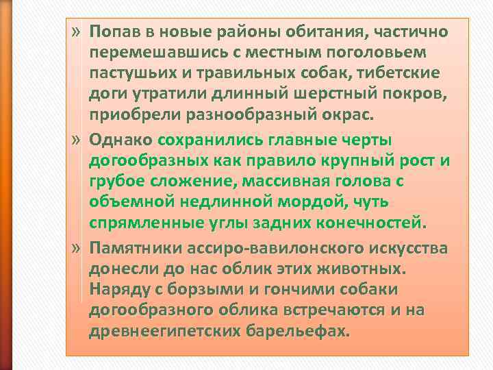 » Попав в новые районы обитания, частично  перемешавшись с местным поголовьем  пастушьих