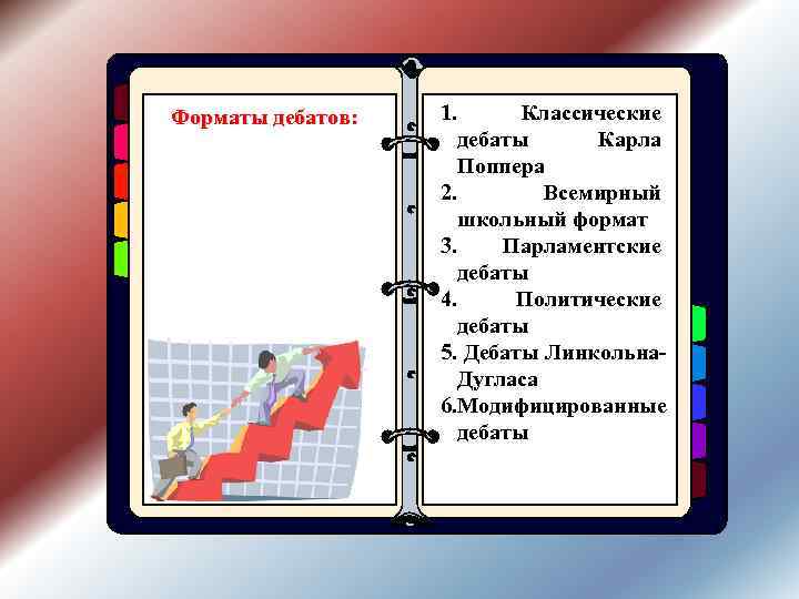 Форматы дебатов:  1.  Классические     дебаты Карла  