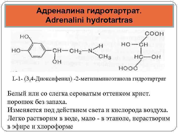 1 адреналина гидрохлорид