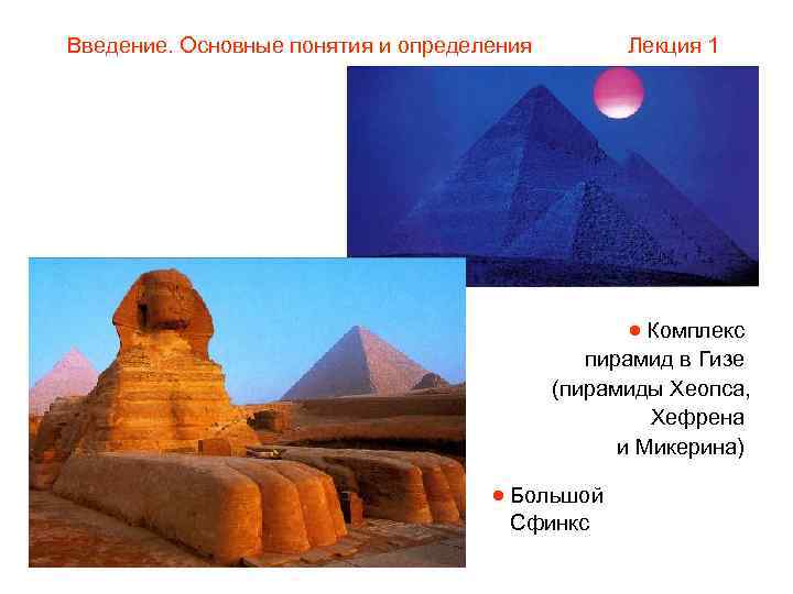 Введение. Основные понятия и определения   Лекция 1     Комплекс