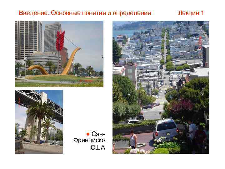 Введение. Основные понятия и определения  Лекция 1      Сан-