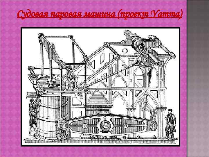 Судовая паровая машина (проект Уатта) 