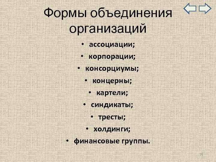 Формы ассоциации