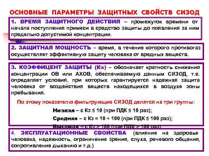    ТЕХНИЧЕСКИЕ ХАРАКТЕРИСТИКИ ГРАЖДАНСКИХ     И ДЕТСКИХ ПРОТИВОГАЗОВ №