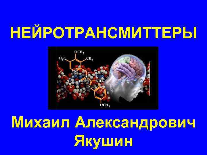 НЕЙРОТРАНСМИТТЕРЫ Михаил Александрович  Якушин 