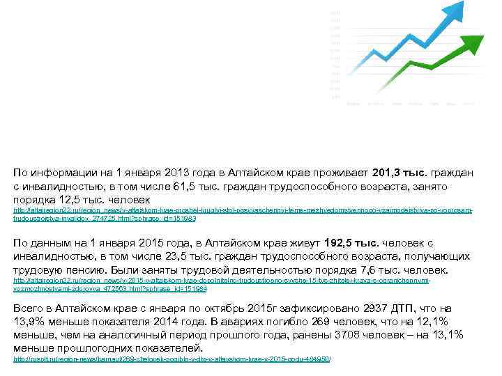 По информации на 1 января 2013 года в Алтайском крае проживает 201, 3 тыс.