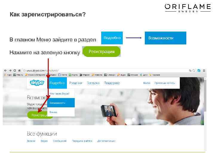 Как зарегистрироваться? В главном Меню зайдите в раздел  Нажмите на зеленую кнопку 