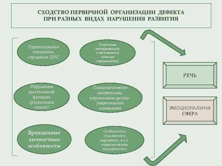 Структура дефекта. Структура дефекта при нарушении слуха. Структура дефекта при первичном речевом нарушении. Структура дефекта при различных нарушениях речи. Схема структуры дефекта при речевых нарушениях.