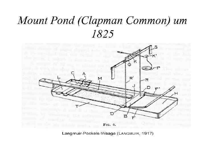 Mount Pond (Clapman Common) um 1825 