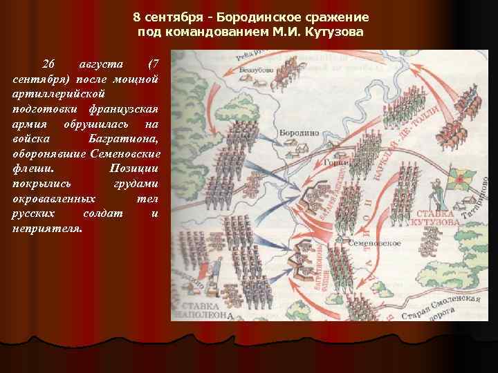     8 сентября - Бородинское сражение     под