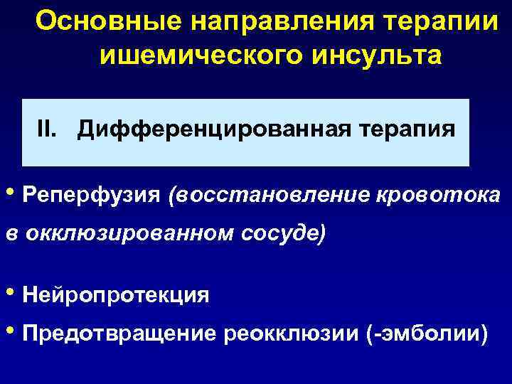  Показания к тромболизису  • Ишемический инсульт  • Возраст 18 -80