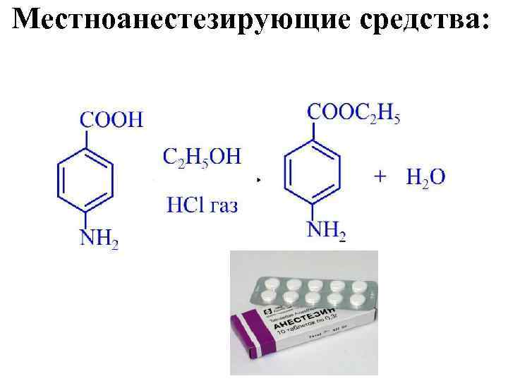 Местноанестезирующие средства: АНЕСТЕЗИН 