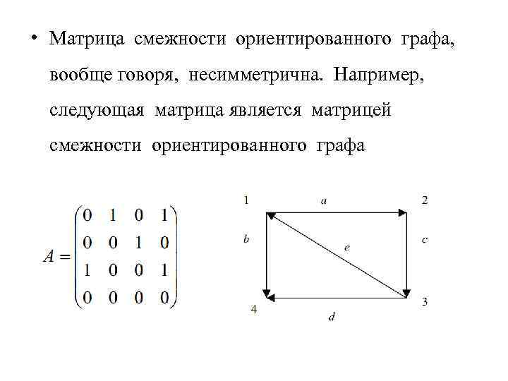 Для графов изображенных на рисунках составить матрицу смежности вершин смежности дуг и инцидентности