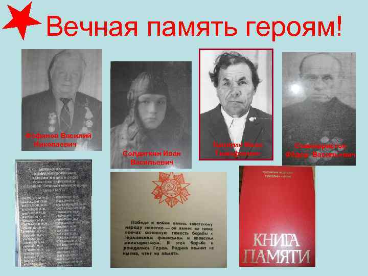  Вечная память героям! Фофанов Василий  Николаевич     Калитин Иван